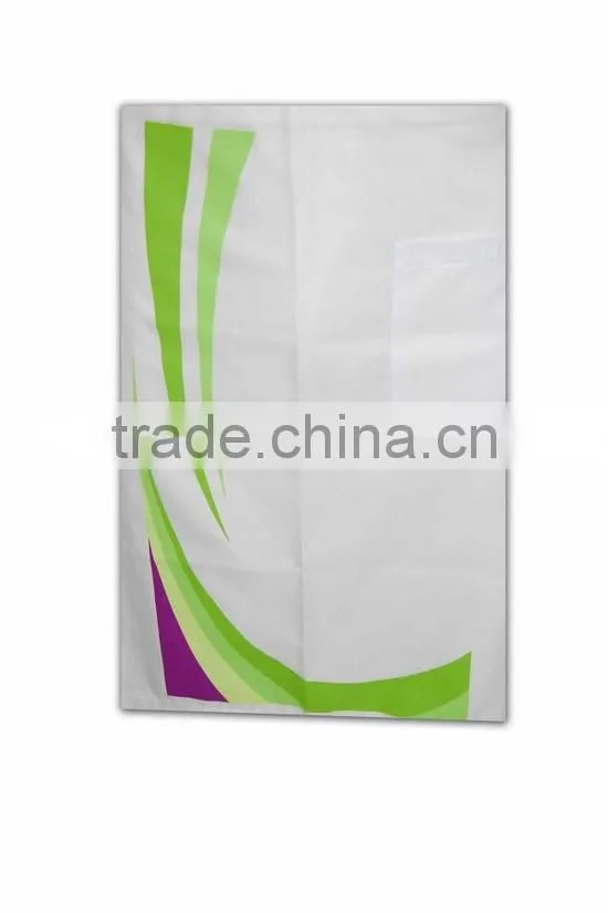 2015 design wholesale promotional solid color disposable white apron