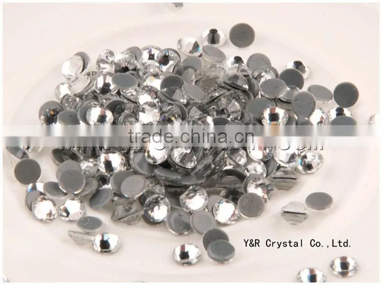 AAA quality Jet hematite hot fix strass drill rhinestone czech hot fix rhinestones
