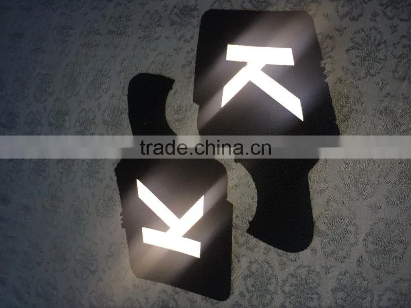 Machine washable decorative reflective vinyl sticker heat transfer on clothes