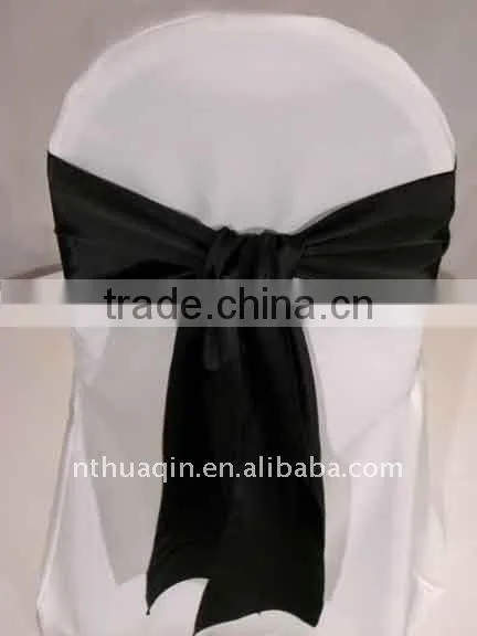 Red wedding satin fabric chair sash decorative chair sash