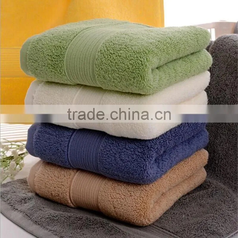 Luxury hotel 21 bath towels with satin high-grade
