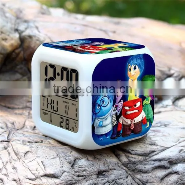 Sveda led digital clock, Inside Out LED clock promotion gift for kids, digital alarm clock OEM order accept