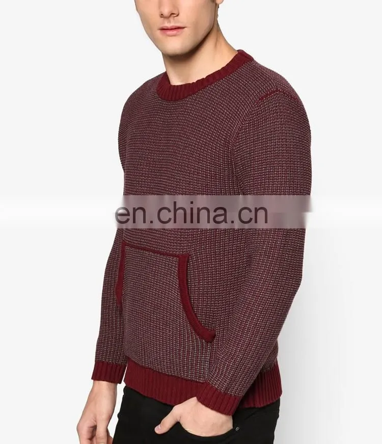 Fashion shrug wool knit sweater christmas winter full sleeve pullover sweaters for men