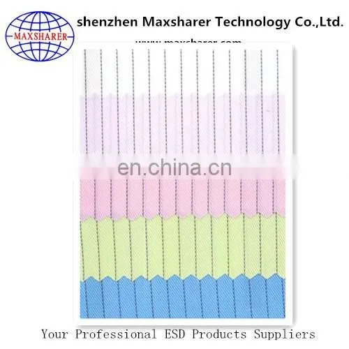Maxsharer brand name factory conductive /ESD cloth fabric antistatic cloth