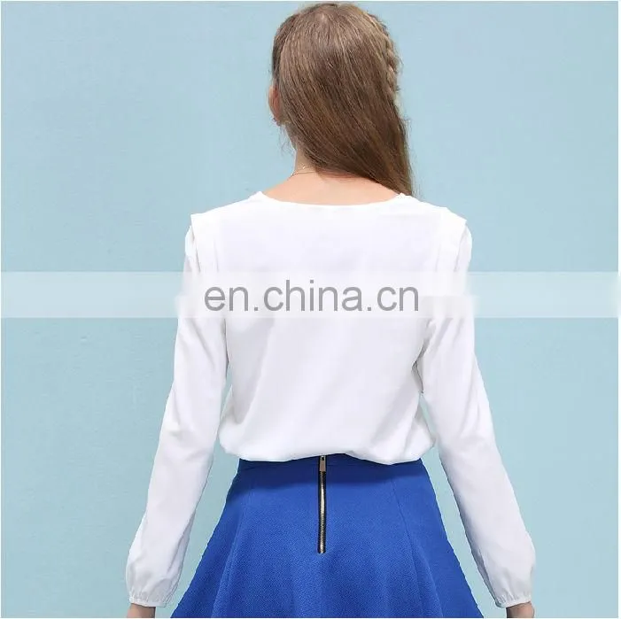 Spring 2014 women's new long-sleeved shirt bottoming wild wood ear pullover chiffon shirt model-721