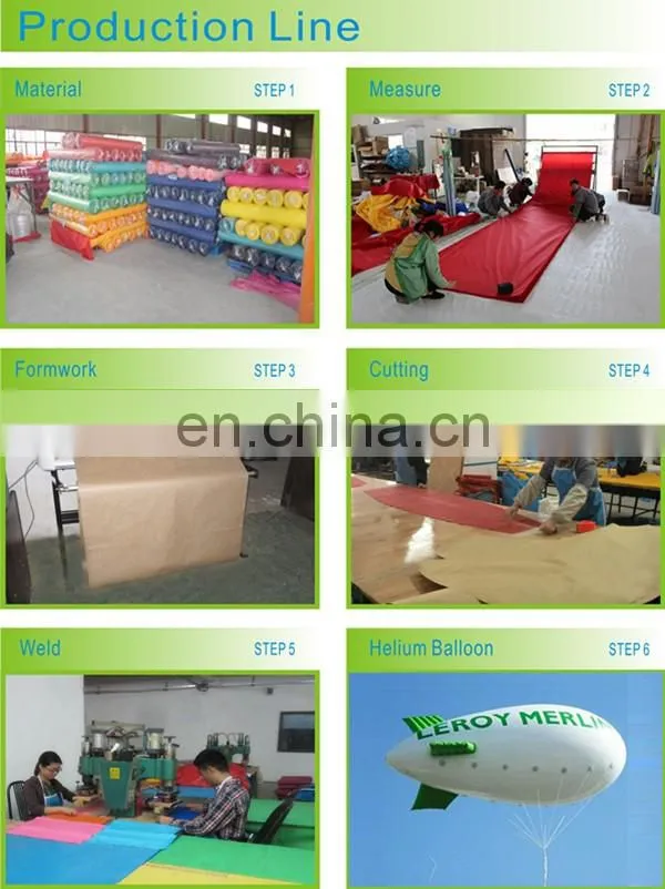 Hot selling Helium floating spheres and PVC advertise balloon and Helium airship