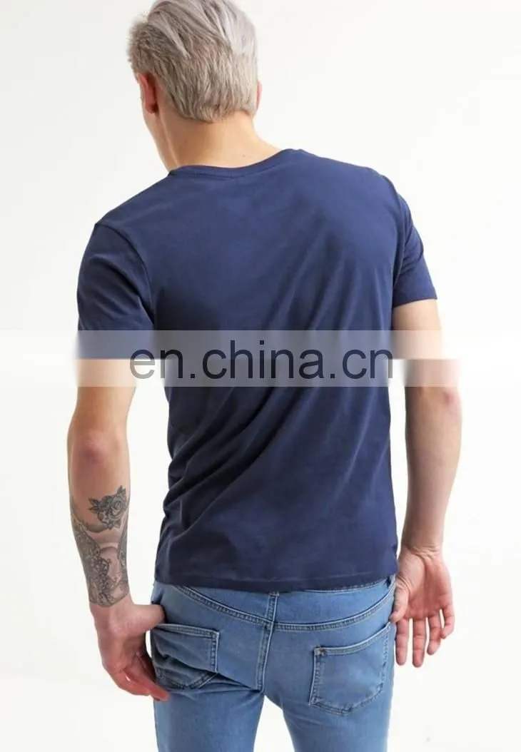 China maufacturer men apparel custom tall t shirts t-shirts screen printing in front wholesale
