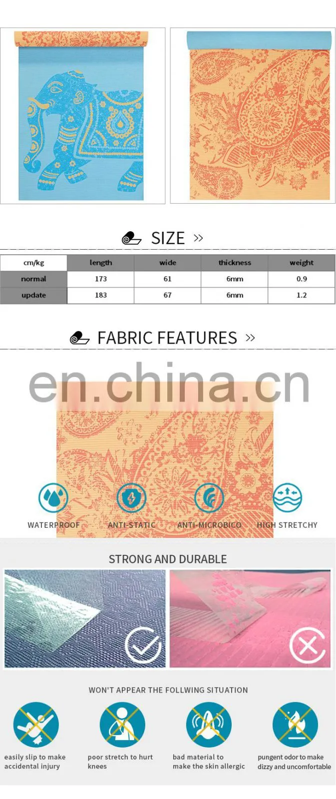 travel custom print eco wholesale yoga disposable floding gymnastics yoga mats