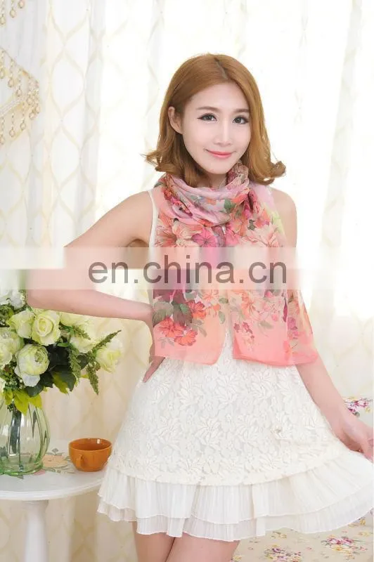 Popular Summer Scarf Fashion Style Chiffon Sillk Scarf