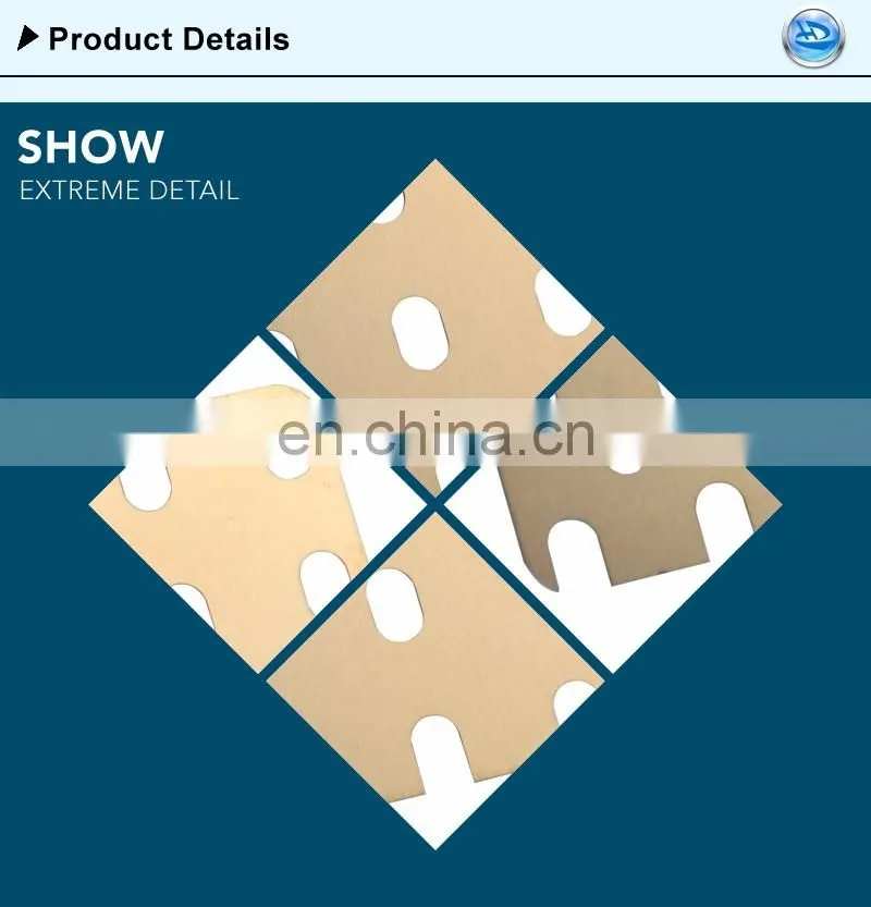 factory special offer customized etching metal plate square for coffee machine