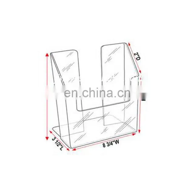 transparent distinct wall hang acrylic clear magazine holder