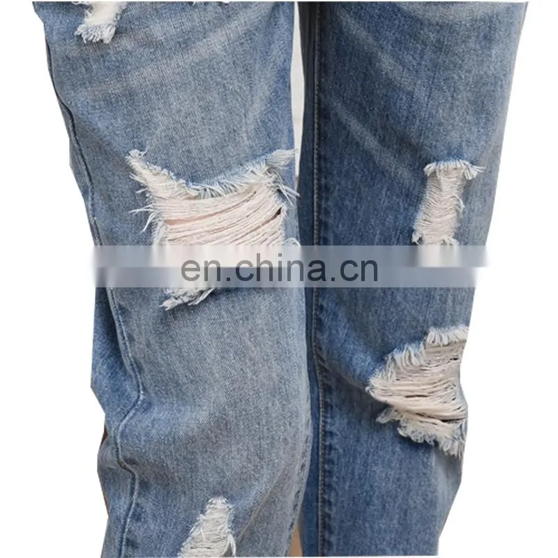 DiZNEW Custom Ladies Fashion Skinny Western Maternity Jeans Ripped