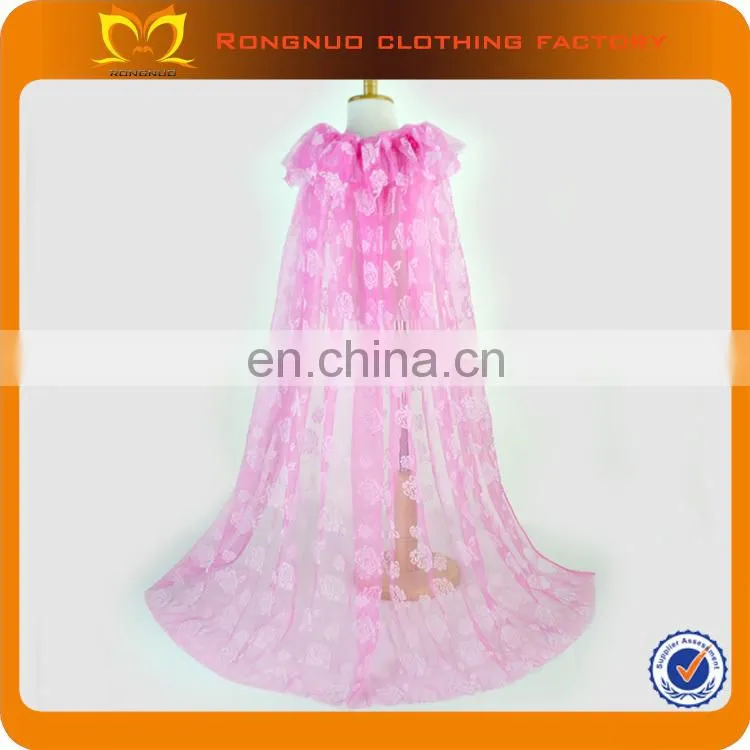 2019 Hot Sale Hot Pink Snowflake Capes Beautiful Girls Cape Dress Cape For Evening Dress Of Chiffon