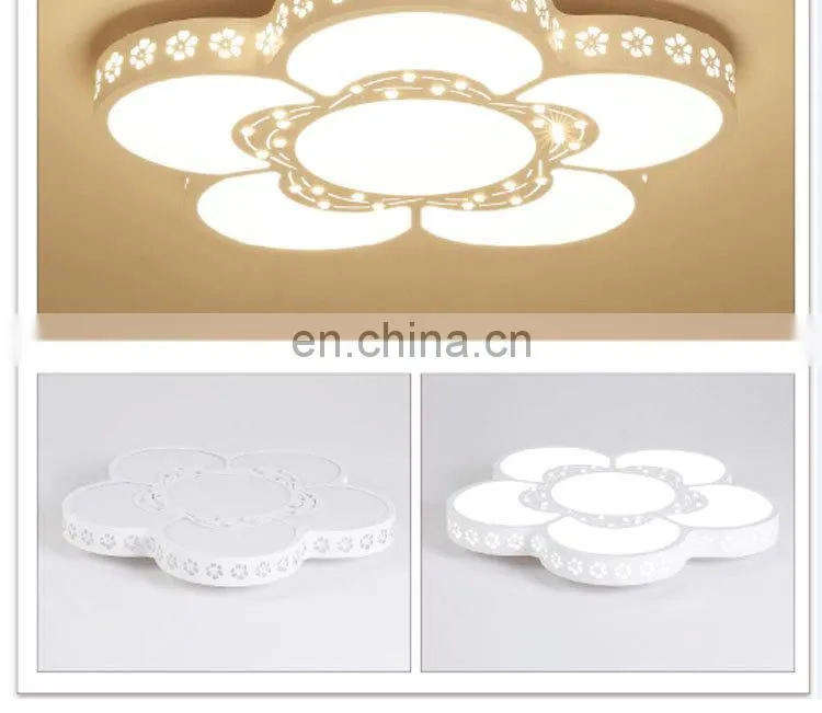 Modern simple atmosphere LED living room ceiling lamp creative iron acrylic bedroom study lighting