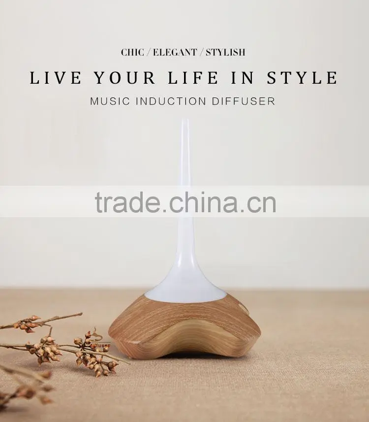 GX Diffuser GX-09K Healthy Essential Oil Blends Air Cool Mist Wood Grain 220ml Aroma Diffuser