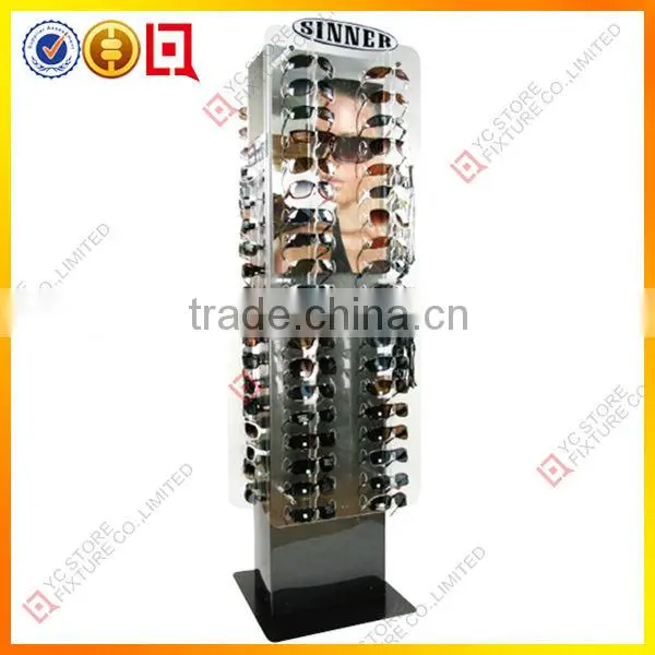 4 way floor stand sunglass display rack