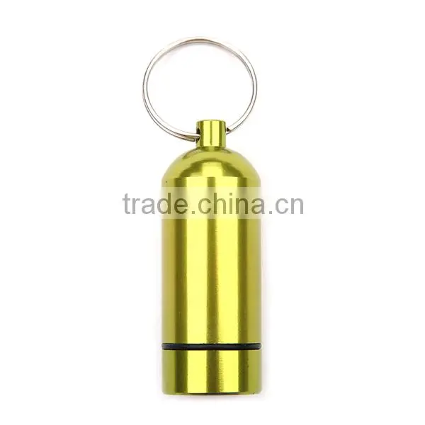 Waterproof aluminium alloy coin holder keychain