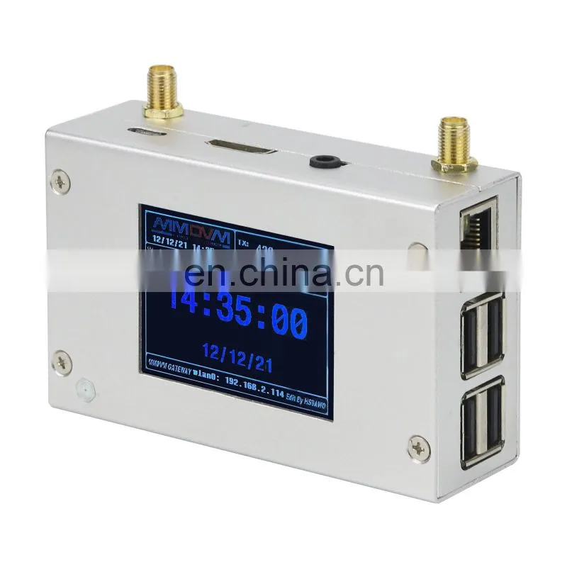 Duplex MMDVM Hotspot with Aluminum Alloy Shell Color Display Screen Supporting For C4FM/DMR/DSTAR P25