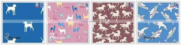 100% Polyester PVC Coated Animal Print Pattern Fabrics