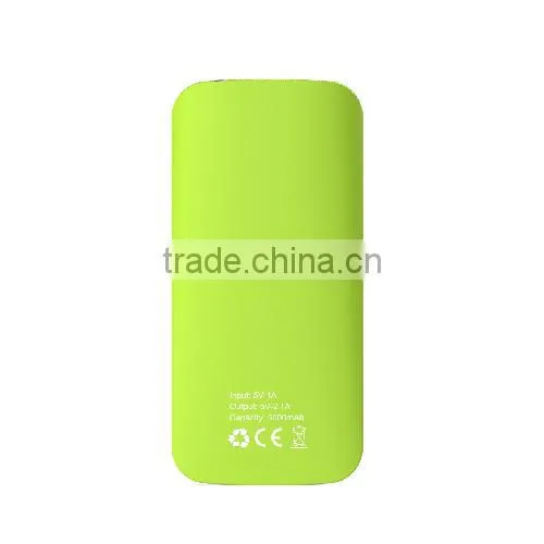 China factory for rechargeable slim portable power bank 5600mAh with lithium battery