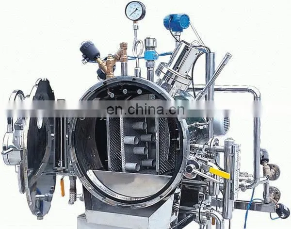 retort pouch sterilizer/mushroom retort /Automatic new atmosphere food retort machine