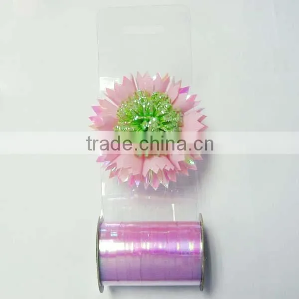 Holographic Red Curling Ribbon Bow for Christmas/party/holiday decoration