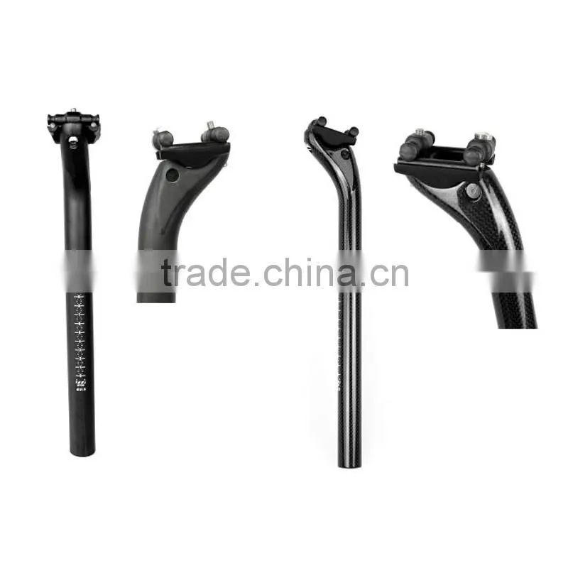 High Quality 25mm Offset Carbon Fiber Cycling Bicycle MTB Bike Seat Posts Seatpost 3K 27.2/31.6mm