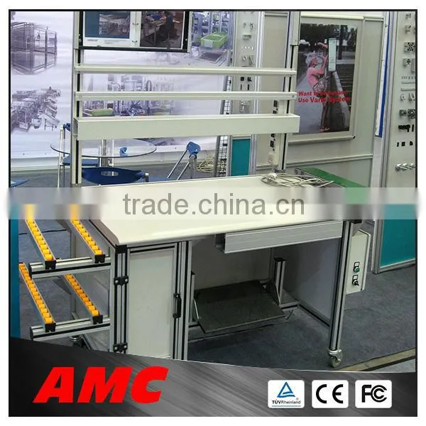 electronics workbench with optical lens prism