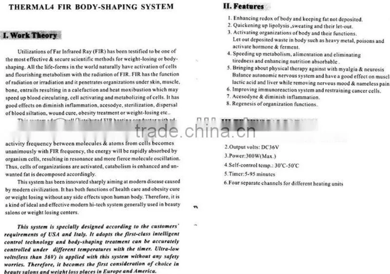2013 Guangzhou new far infrared slimming blanket beauty machine