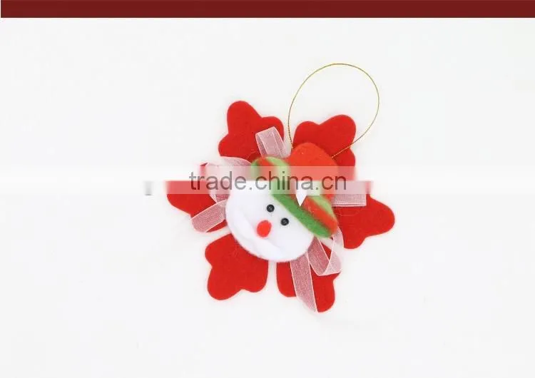 Felt Snowflake Christmas Tree Ornaments Supplies Type Craft Christmas Ornament OEM Wholesale