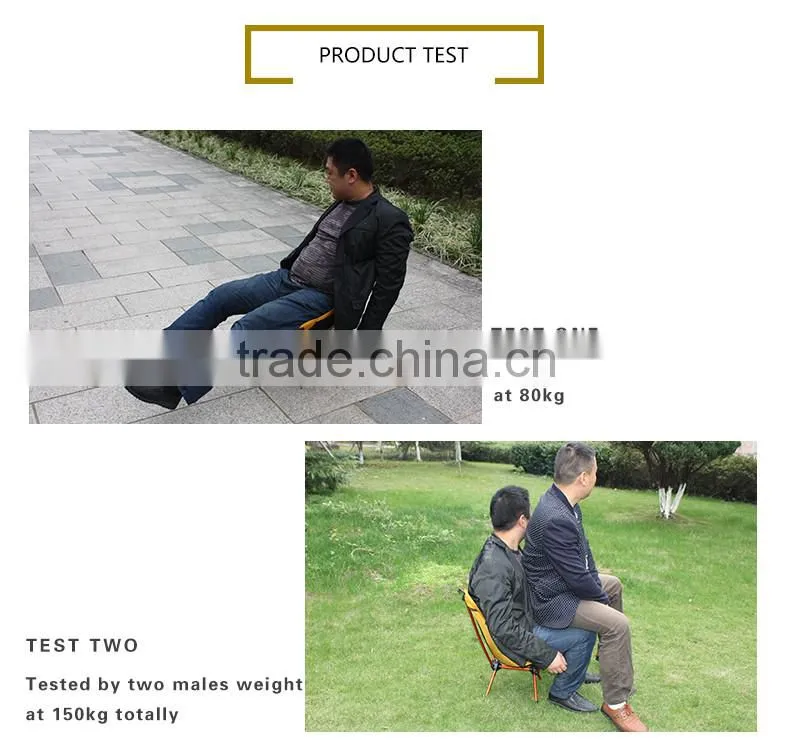 Lightweight 7075 Aluminum Outdoor Camping Hiking Fishing BBQ Traveling Folding Chair