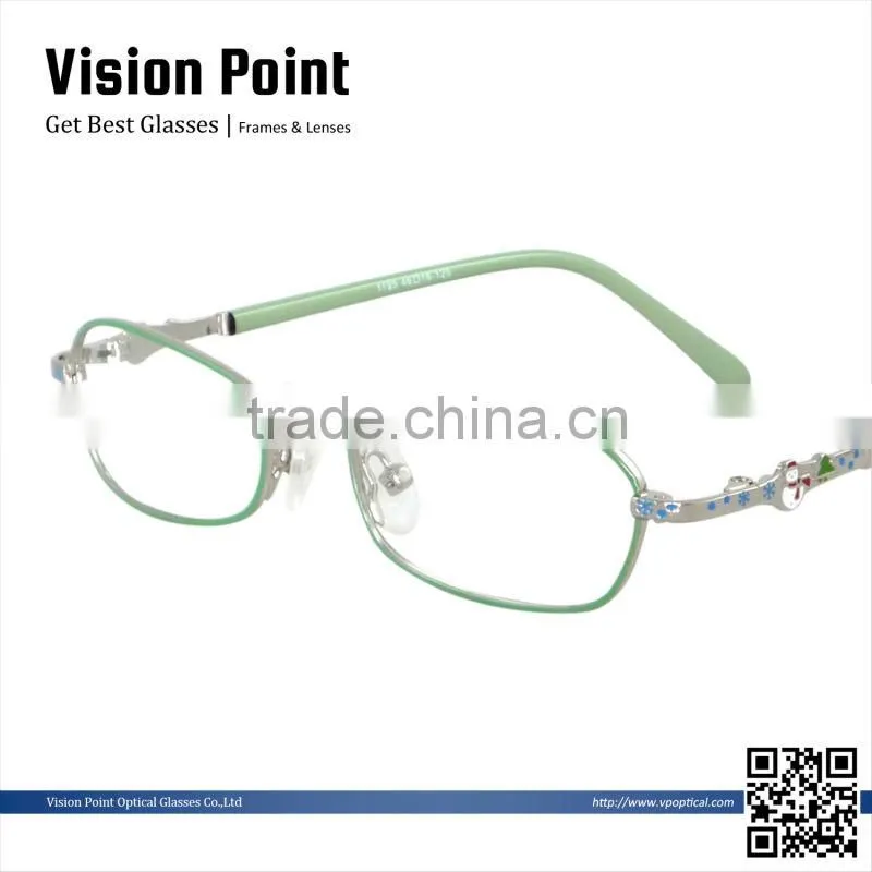 Classic design cheap but high quality full rim metal kids cartoon eyeglasses optical frames