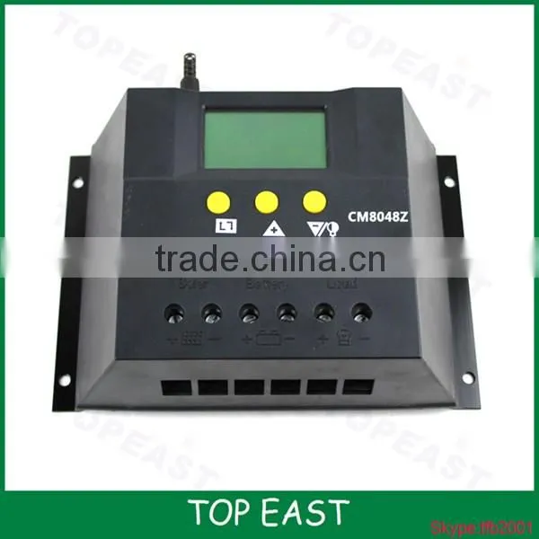Hot sale mppt solar charge controller 40a 50a 60a 80a For Solar Panel with big LCD