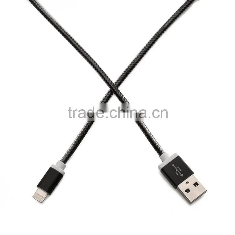 MFi manufacturer mobile phone mfi certified cable New Hot Colorful Braided Leather Cable