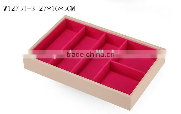 W1275I-4 Wholesale Alibaba Slope Style Cosmetic Storage Box Stackable Wooden Jewelry Display