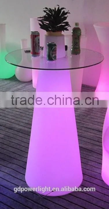 PE Plastic Bar Table with LED light and remote control YXF-50120E