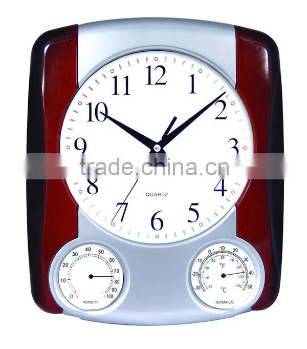wall clocks with humidity temperature