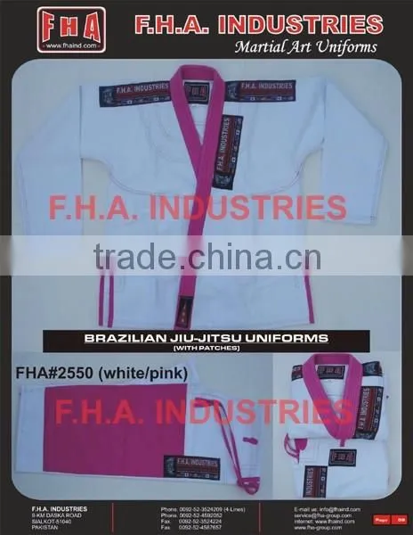 Martial Art uniforms Judo Gi Karate Teakwondo Jujitsu Brazilian KungFu uniforms Budo belts / customised suits by FHA INDUSTRIES