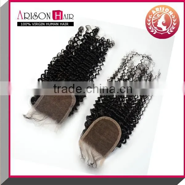 natural look lace closure New wholesale price natural color cheap lace closure piece