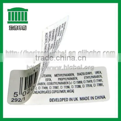 2013 HOT Sale Printing Private Labels with Free Samples