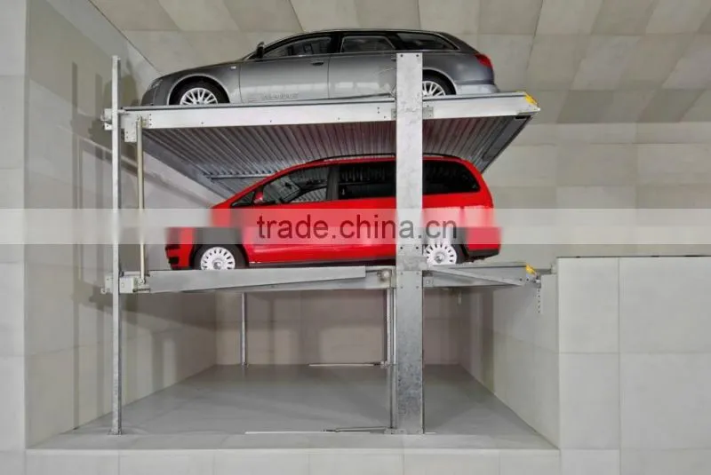 low cost 3levels CE&ISO smart car park lift system for public space