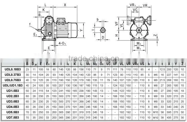 UD Series Planetary Speed Variator