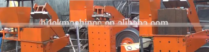 Mobile Compressed Earth Interlock Brick Making Machine with Car Tire