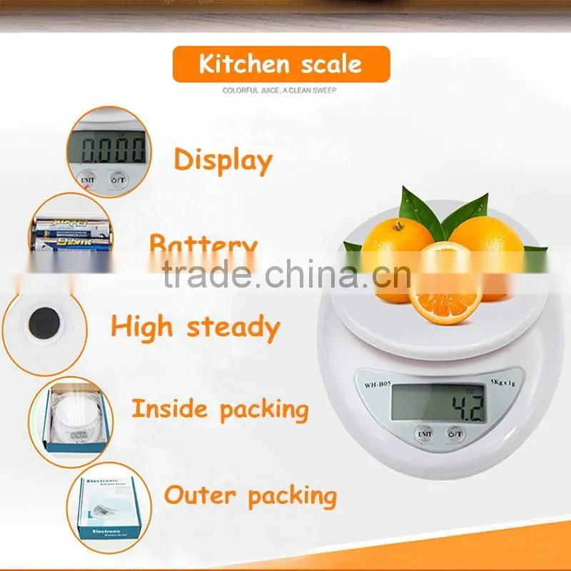 Digital Kitchen Scale 7Kg Food Scales Balance Weight LCD Cooking Measure Tools