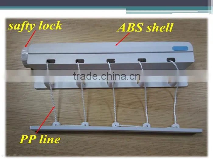 Indoor Wall Mounted Laundry Retractable Clothesline