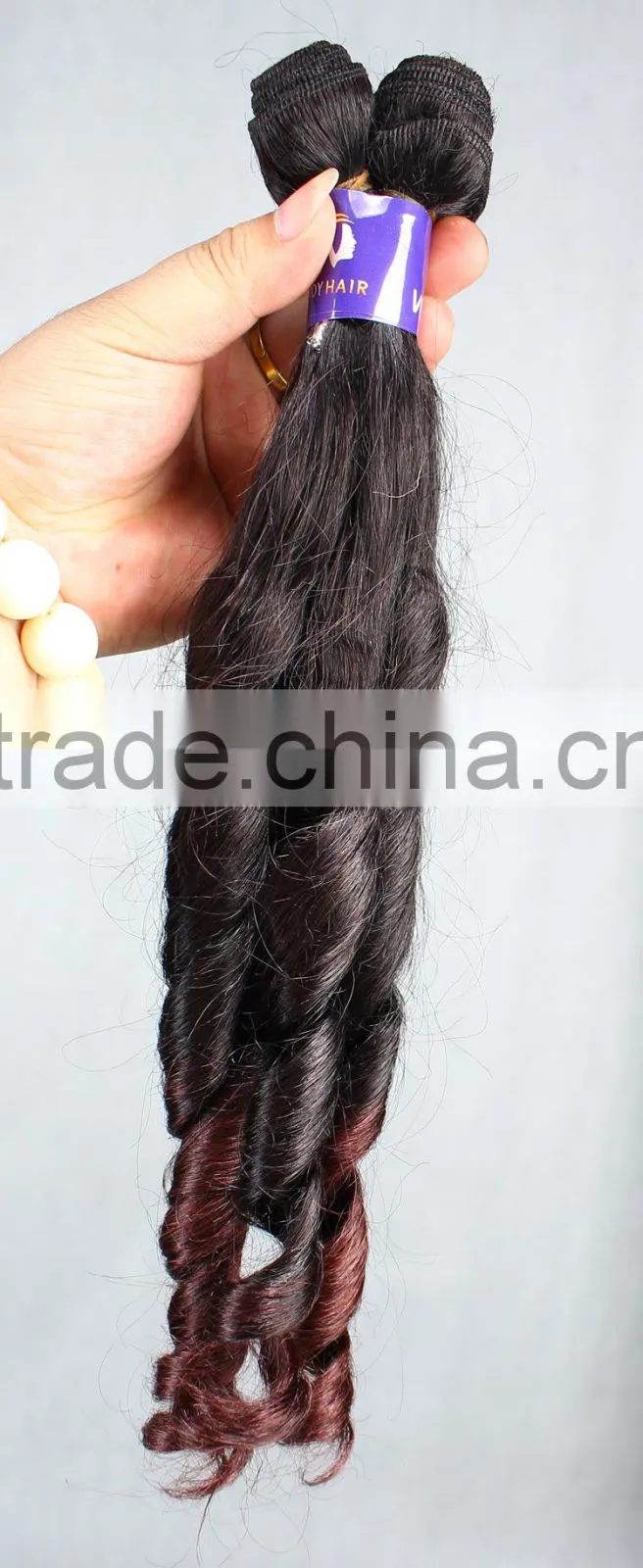 Factory custom SPRIAL CURL hair from malaysia