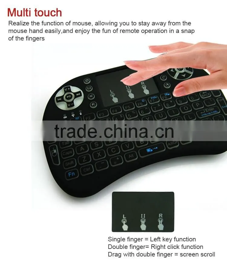K08II Mini wireless keyboard mouse combo air mouse with backlight
