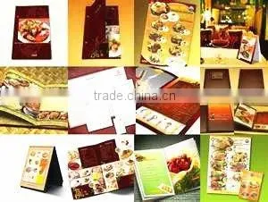 Fashionable Customed PVC Menu Book ,Menu Cover for Saloon Bar