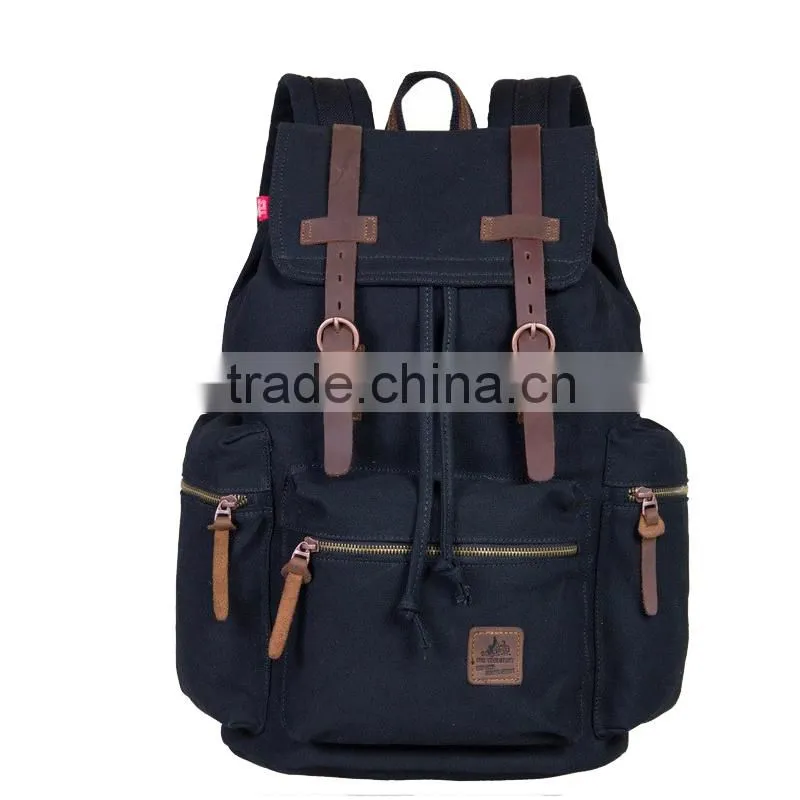 high quality backpack,hot sale custom backpack bag,fashion simple plain canvas backpack