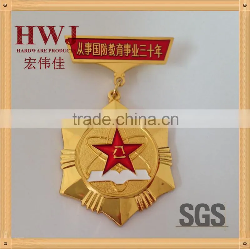 two parts custom logo metal medal